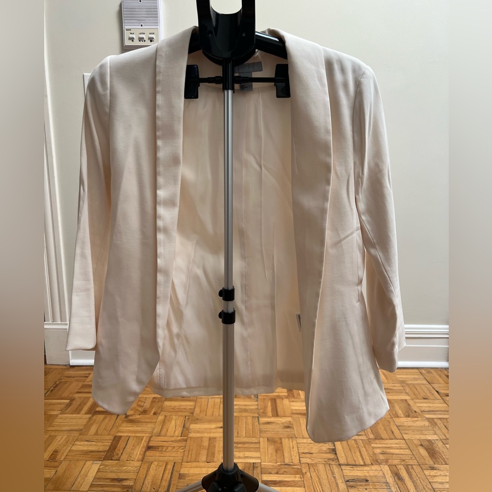 H&M White/Cream Blazer Jacket